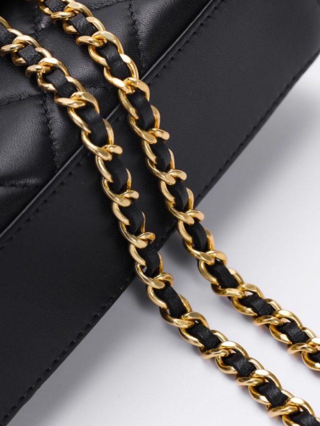 Replica CHANEL 23B Pearl Black Handle Bag - top-rated replica designer bag