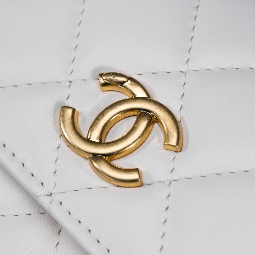 Replica CHANEL 23B Pearl White Handle Bag - premium 1:1 fake handbag model