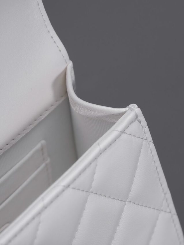 Replica CHANEL 23B Pearl White Handle Bag - realistic designer-inspired fake bag