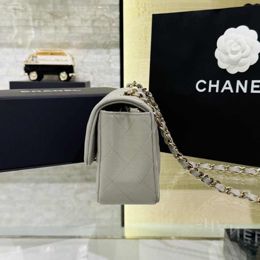 Replica CHANEL Classic Flap 20cm Gray - high-quality designer bag clone