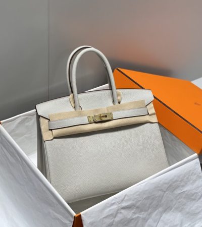 Replica Hermes Top Quality Replica Bag ShopPearl Grey - ultra-realistic fake designer tote