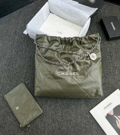 Replica CHANEL 22 Medium Handbag Pink Greed - top-rated replica designer bag