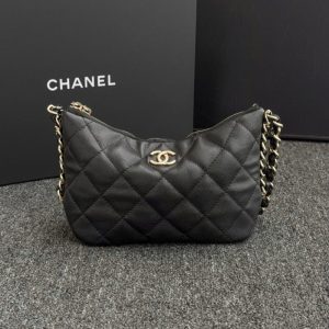 Replica CHANEL 24p Dumpling Bag Black - realistic designer-inspired fake bag