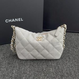 Replica CHANEL 24p Dumpling Bag Gray - high-accuracy replica luxury purse
