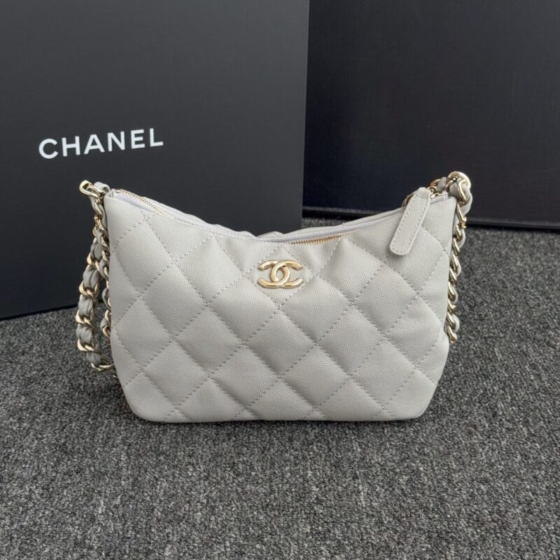 Replica CHANEL 24p Dumpling Bag Gray - high-accuracy replica luxury purse