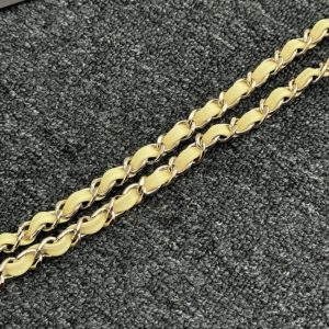 Replica CHANEL Classic Flap 17cm Yellow - near-authentic luxury replica handbag