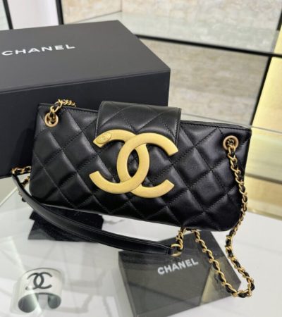 Replica CHANEL 24c Baguette Bag Black - ultra-realistic fake designer tote