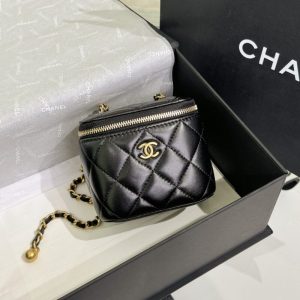 Replica CHANEL 23P Lipstick Ball Black - high-accuracy replica luxury purse