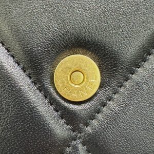 Replica CHANEL 19 Wallet on Chain Black - top-rated replica designer bag