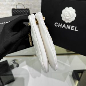 Replica CHANEL 24c Round Shoulder Bag White - top-rated replica designer bag