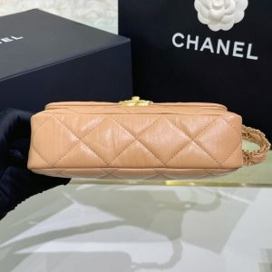 Replica CHANEL 19 Mini Flap Caramel Bag - elite superclone designer purse