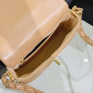 Replica CHANEL 19 Mini Flap Caramel Bag - best-selling designer handbag dupe