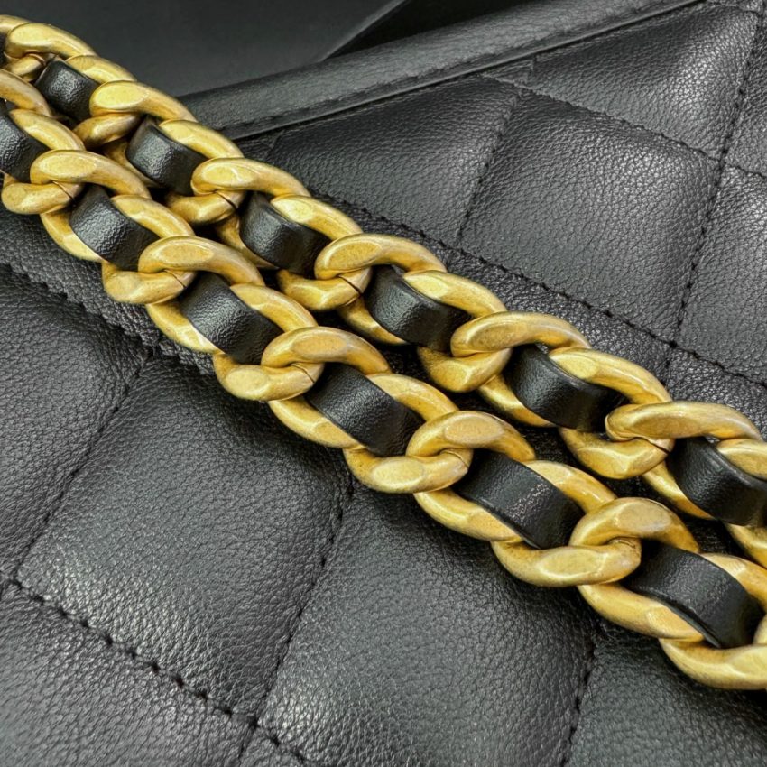 Replica CHANEL 24s Hobo Black - best quality luxury bag dupe