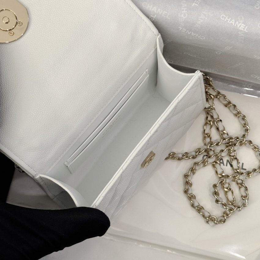 Replica CHANEL 23P Kelly Handle White - high-accuracy replica luxury purse