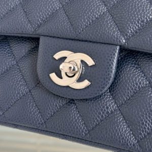 Replica CHANEL Classic Flap 25cm Dark Blue - premium 1:1 fake handbag model