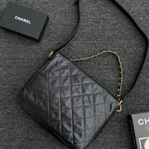 Replica CHANEL 24p Postman Bag Small Black - best quality luxury bag dupe