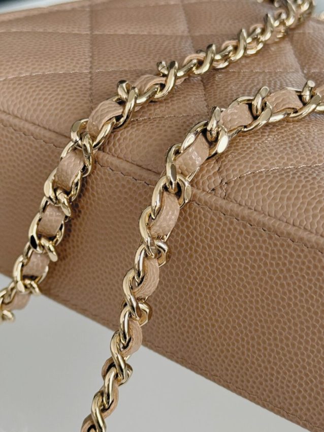 Replica CHANEL 23P Kelly Handle Milk Tea - top-tier luxury replica shoulder bag