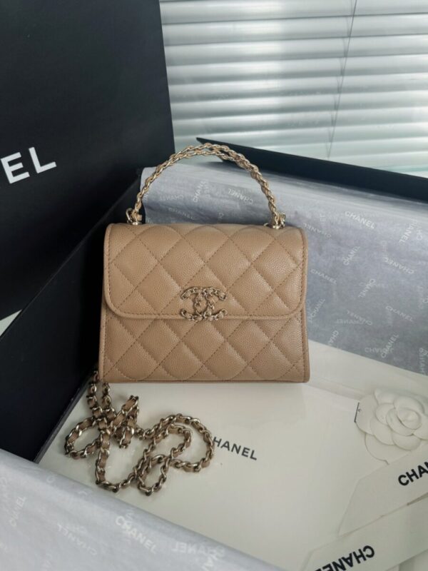 Replica CHANEL 23P Kelly Handle Milk Tea - premium-grade designer purse dupe