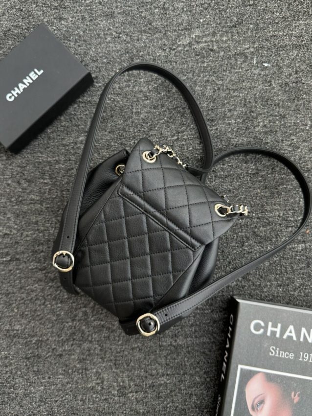 Replica CHANEL 23C Backpack Small Black - realistic designer-inspired fake bag