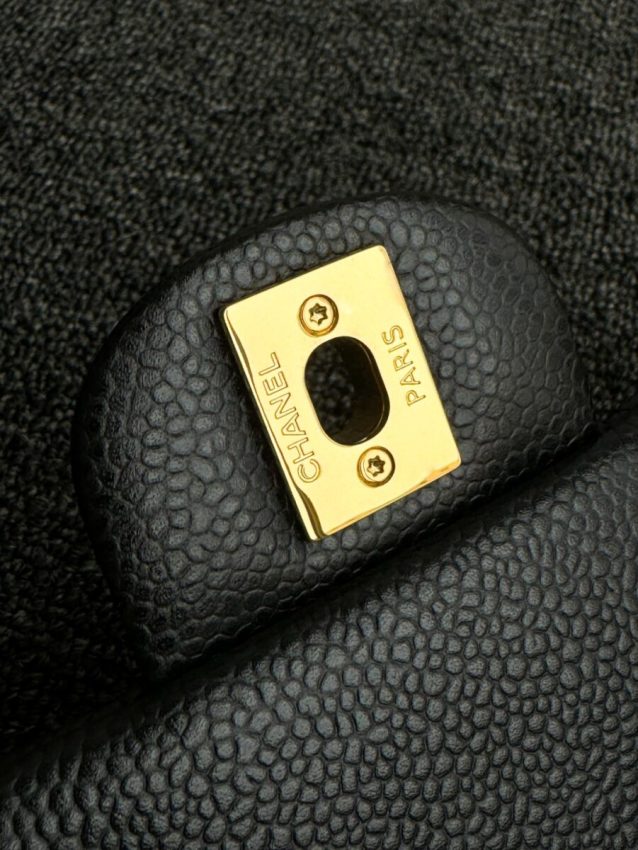 Replica CHANEL Classic Flap 20cm Black Caviar - best-selling designer handbag dupe