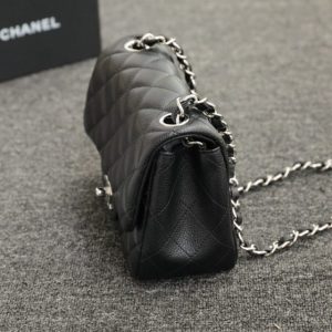 Replica CHANEL Classic Flap 17cm Silver - high-quality designer bag clone