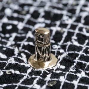 Replica CHANEL 24p Tweed Black and White - ultra-realistic fake designer tote