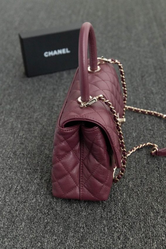 Replica CHANEL 23P Coco Burgundy - high-quality designer bag clone