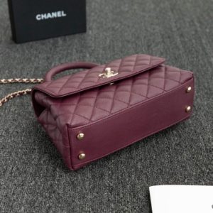 Replica CHANEL 23P Coco Burgundy - near-authentic luxury replica handbag