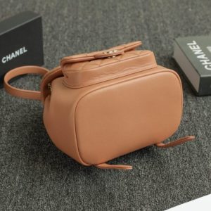 Replica CHANEL 23A Backpack Small Caramel - high-quality designer bag clone