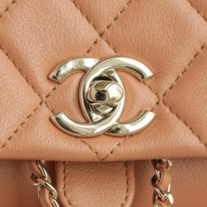 Replica CHANEL 23A Backpack Small Caramel - top-tier luxury replica shoulder bag