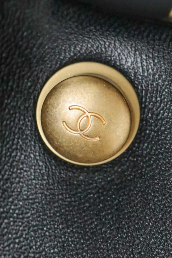 Replica CHANEL CF Double Pearl Black - near-authentic luxury replica handbag
