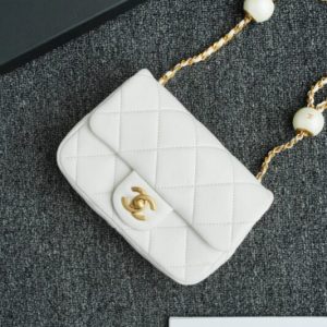 Replica CHANEL CF Double Pearl White - best-selling designer handbag dupe