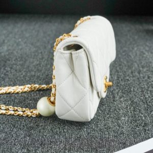 Replica CHANEL CF Double Pearl White - top-rated replica designer bag