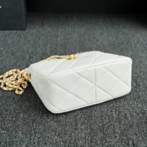 Replica CHANEL 24s Double Pearl White - best quality luxury bag dupe
