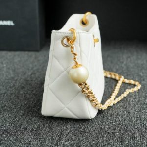 Replica CHANEL 24s Double Pearl White - ultra-realistic fake designer tote