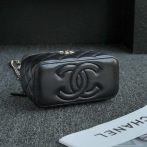 Replica CHANEL 24s Pearl Handle Box Black - high-quality designer bag clone