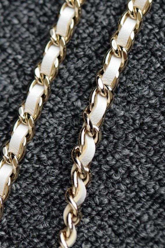 Replica CHANEL 24s Pearl Handle Box White - elite superclone designer purse