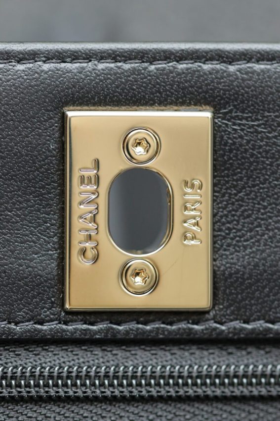 Replica CHANEL 24s Pearl Handle Black - top-rated replica designer bag