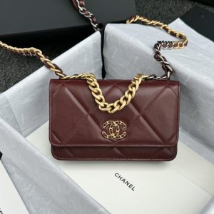 Replica CHANEL 19 Wallet on Chain - 1:1 designer replica handbag