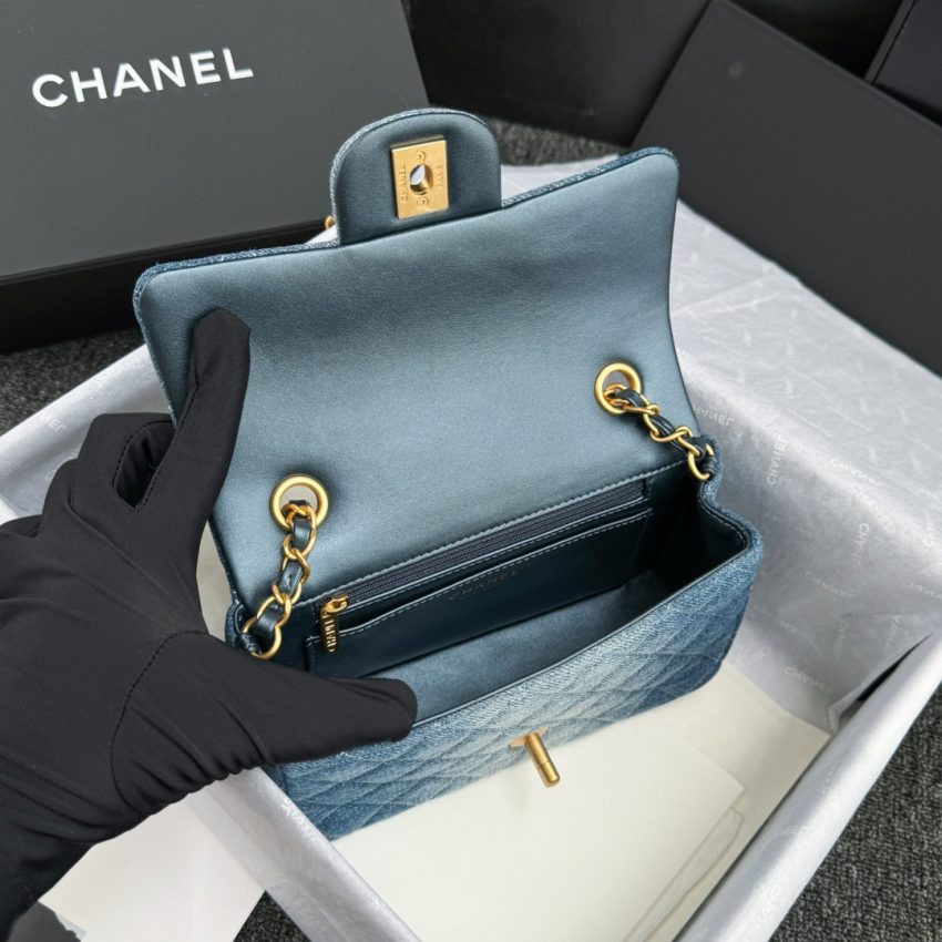 Replica CHANEL Classic Flap 20cm Denim - top-tier luxury replica shoulder bag