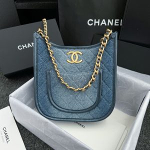 Replica CHANEL 23S Hobo Denim - high-end fake designer purse