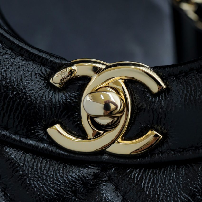 Replica CHANEL 24s Horizontal Small Black - authentic-look luxury purse replica