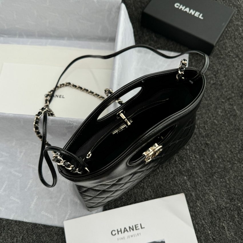 Replica CHANEL 24s Horizontal Small Black - high-end fake designer purse