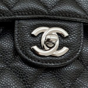 Replica CHANEL Classic Flap 23cm Black Silver - authentic-look luxury purse replica