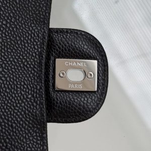 Replica CHANEL Classic Flap 23cm Black Silver - near-authentic luxury replica handbag