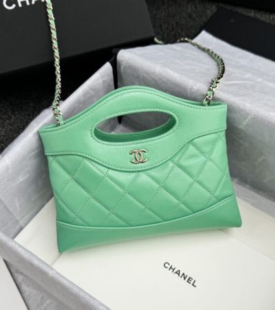 Replica CHANEL 24s Mini Horizontal Green - 1:1 designer replica handbag