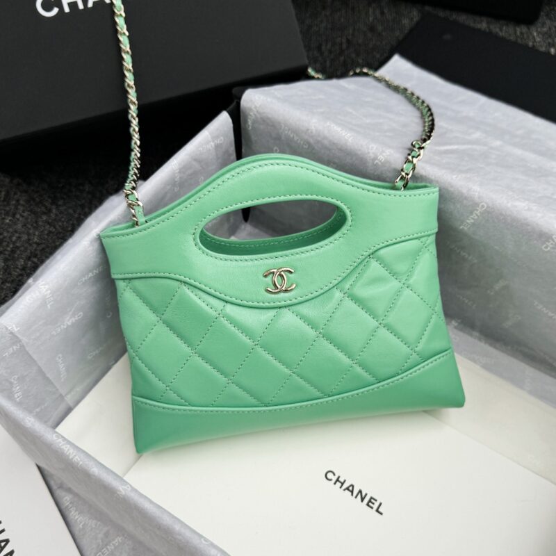 Replica CHANEL 24s Mini Horizontal Green - 1:1 designer replica handbag