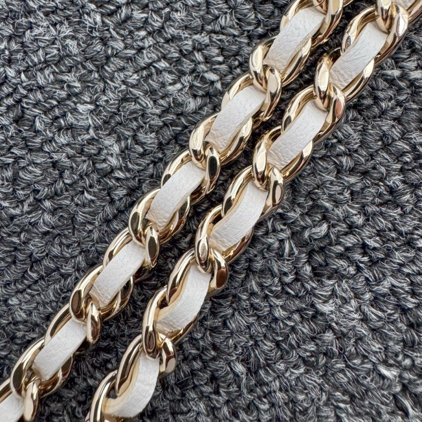 Replica CHANEL 24s Pearl Handle White - near-authentic luxury replica handbag