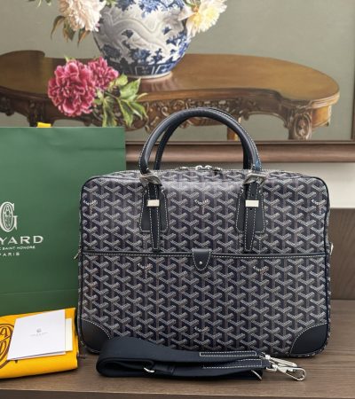 Goyard Ambassade Briefcase Replica — Professional Goyardine Document Case