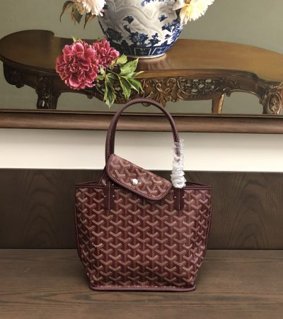 Goyard Anjou Mini Tote Imitation — Reversible Canvas and Leather Tote